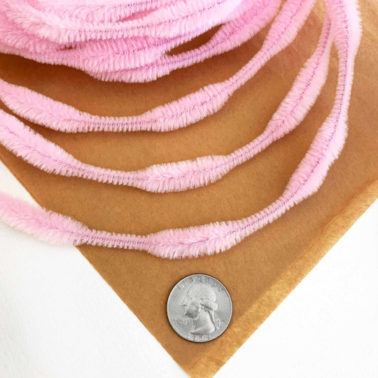 Petite 2-1/2" Bump Chenille for Beards and Arms in Pale Pink ~ 1 yd. (15 bumps)